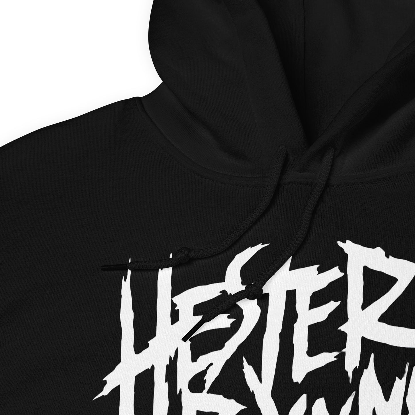 HESTER PRYNNE HOMETOWN ZERO HOODIE BLACK CLOSEUP