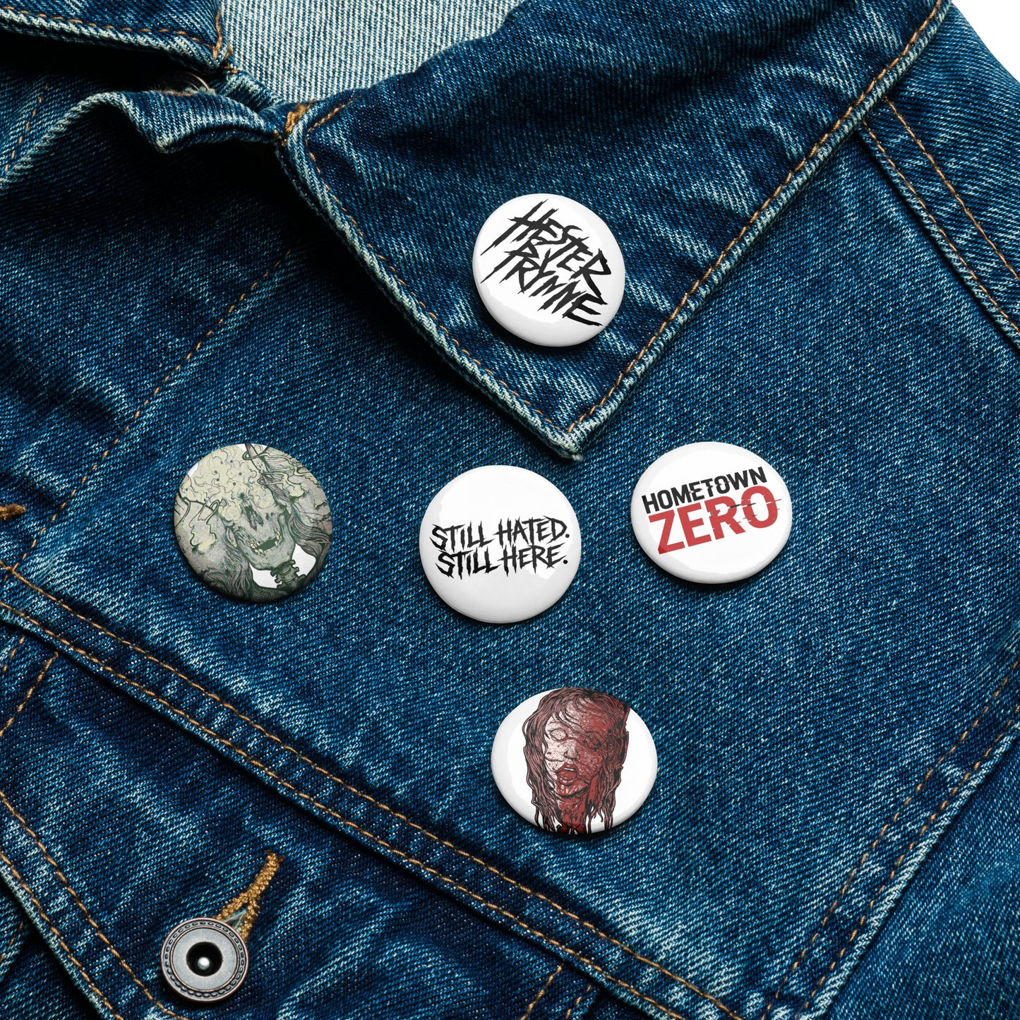 HESTER PRYNNE HOMETOWN ZERO PIN BUTTON SET