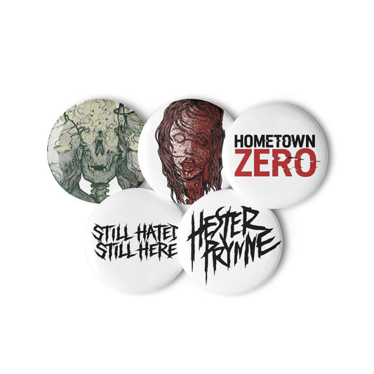 HESTER PRYNNE HOMETOWN ZERO PIN BUTTON SET 4