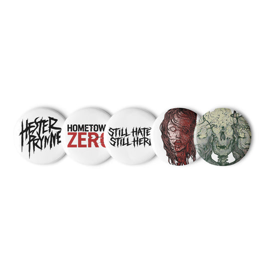 HESTER PRYNNE HOMETOWN ZERO PIN BUTTON SET 5